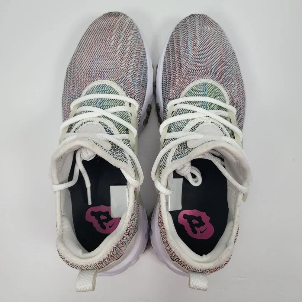 Nike 9 React Presto Flyknit Men's Multicolor Running Shoes CN1709-100 US Size 10 - Picture 5 of 8